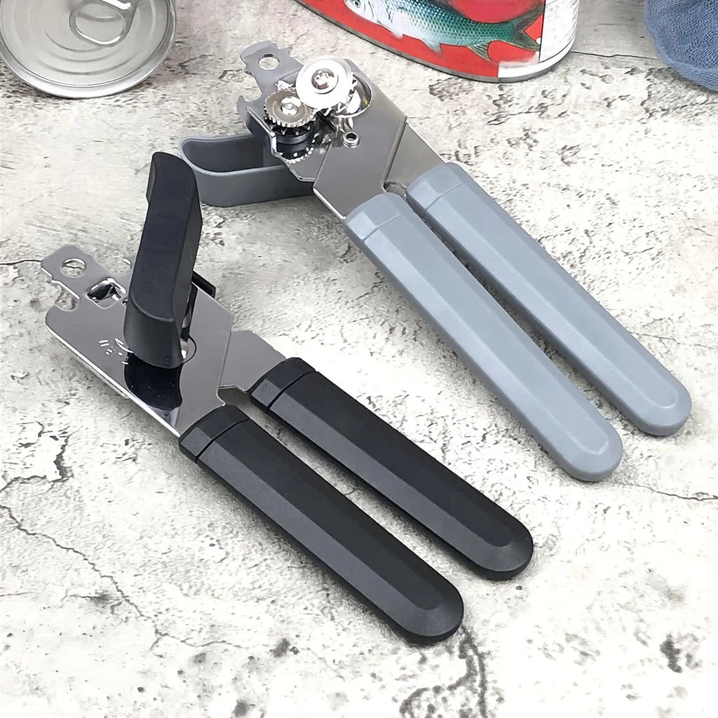 1pc Stainless Steel Multifunctional Professional Can Manual Can Opener Craft Beer Grip Can Opener Bottle Opener Kitchen Gadgets Oasis Select