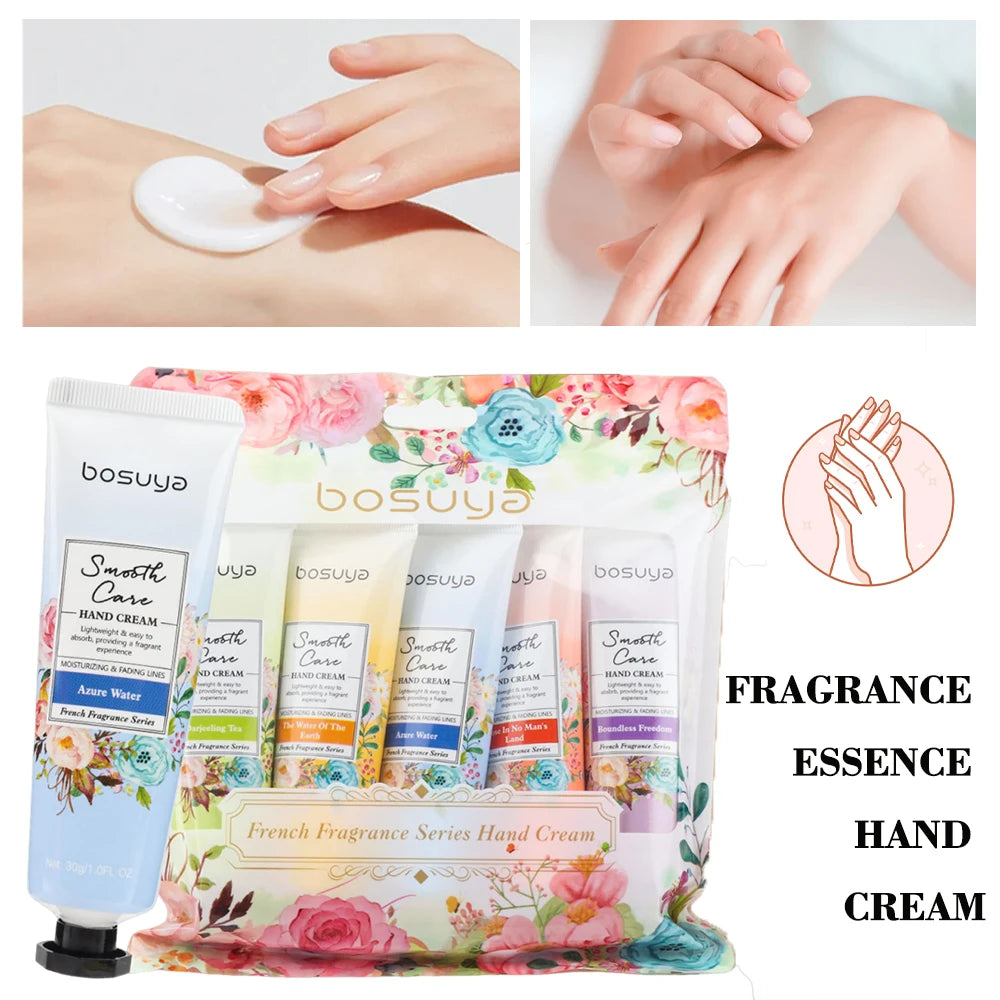 5PCS Fragrant Hand Cream, Containing Shea Butter, Glycerin and Other Ingredients Oasis Select
