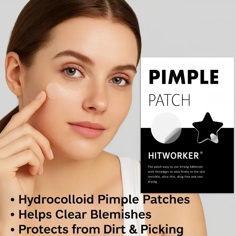 400/800pcs Hydrogel Acne Patch, Black Star and Round Cover Acne Patch, a skin care gift for men and women on Valentine's Day Oasis Select