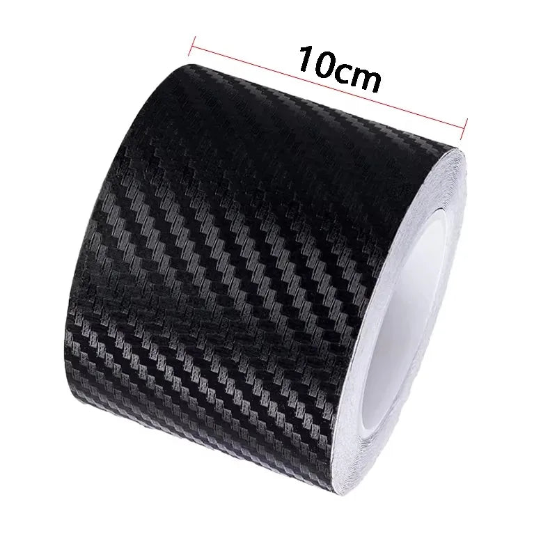 1/3/4pcs 7/5/3/1m Car 3D Carbon Fiber Sticker Threshold Anti Slip Protector Luggage Bumper Side Mirror Anti Scratch Tape Sticker Oasis Select 7m 10cm