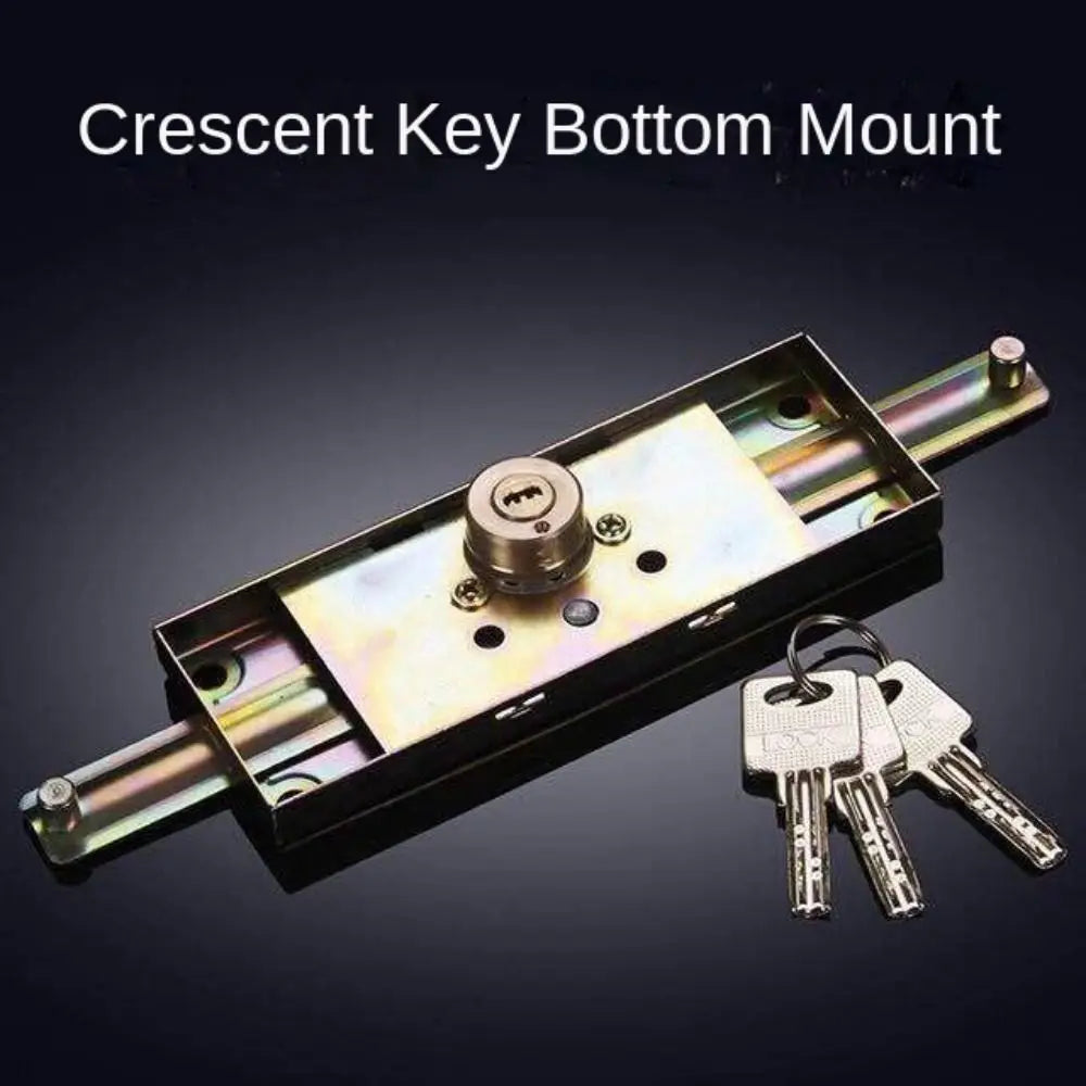 New Alloy Roller Shutter Door Lock Middle Bottom Hardware Roll Gate Lock with Key Cross Shaped Anti-theft Locks Garage Oasis Select Style 5
