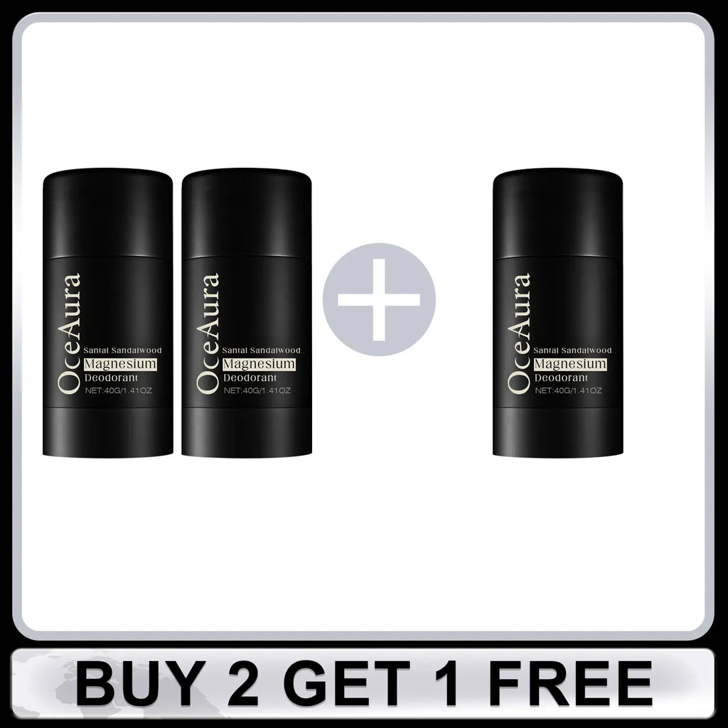 Sandalwood Deodorant Cream for Men Reduce Underarm Odor Long Lasting Fragrance Sweat Removal Dry Sooth Skin Antiperspirant Stick Oasis Select Buy 2 Get 1 Free