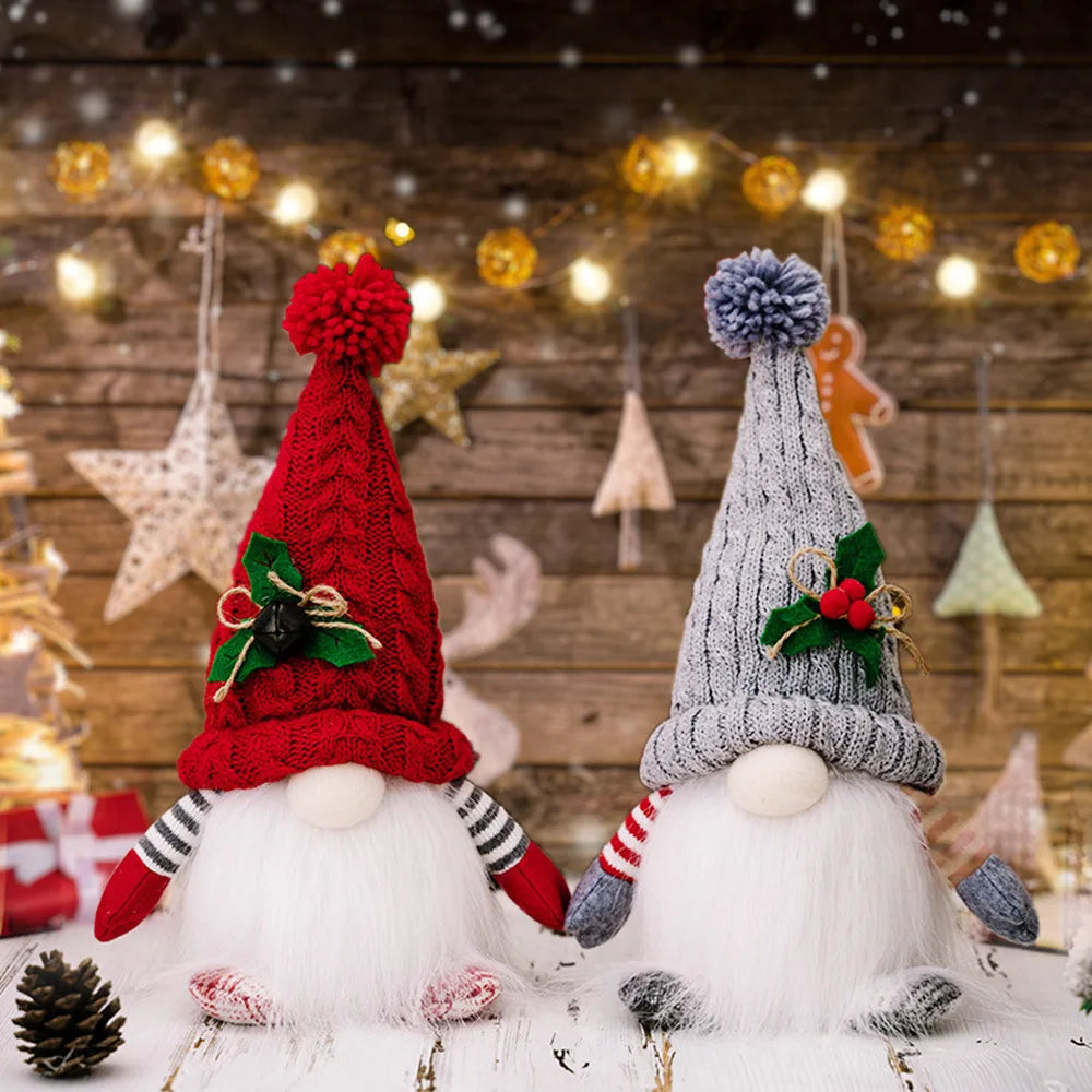 Christmas Doll New Knitted Hat with Lights and Light Forest Man Decoration Creative Christmas Decoration Supplies Oasis Select