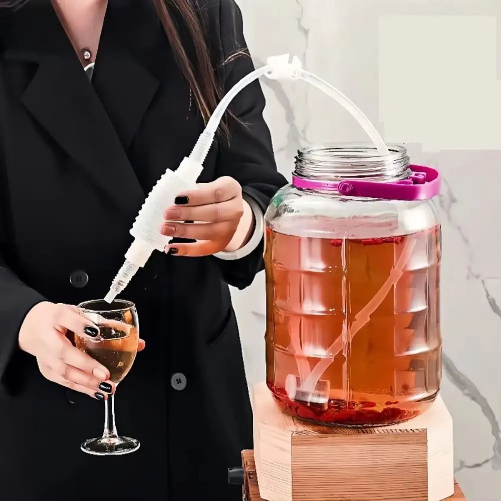 1Pcs 2M Brewing Siphon Hose DIY Bar Tool Wine Making Wine Extractor Household Plastic Alcohol Distiller Filter Tube Oasis Select