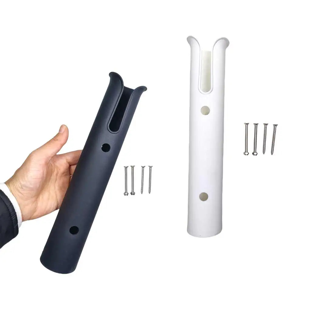 1/2 PCS Marine Boat Yacht Fishing Rod Holder Nylon Mounting Single Tube Flush Mount Boat Rod Holder With Screws Oasis Select
