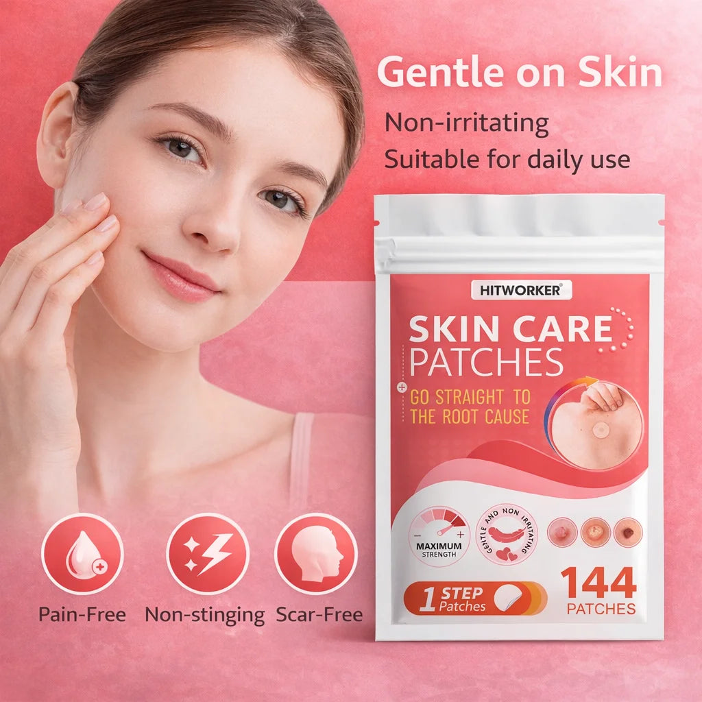 144 pieces of skin cleansing care patches, water-based gel with no irritation, suitable for all skin types. Hydrating acne patch Oasis Select
