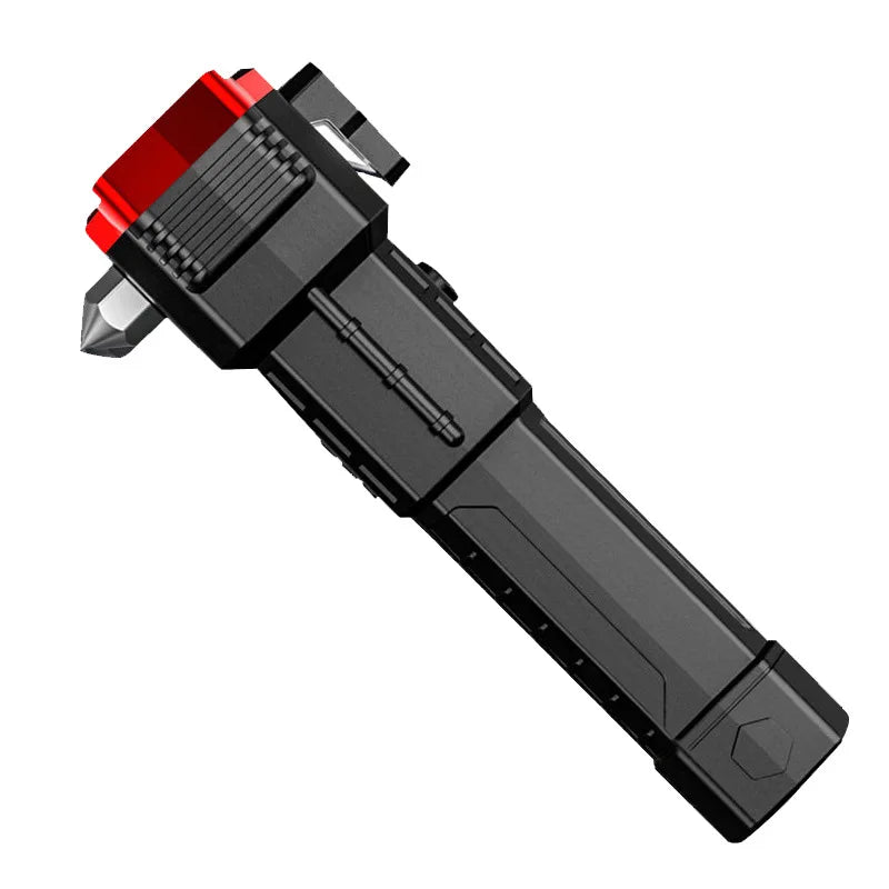 Multifunction Flashlight Power Bank & Car Safety Hammer – 800LM