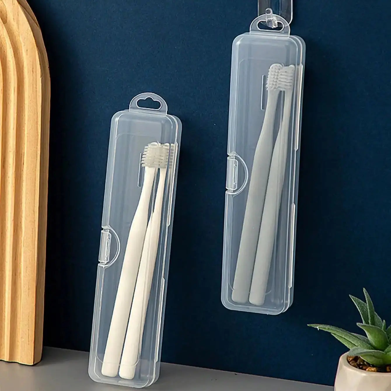 Travel and Business Portable Transparent Toothbrush Box Electric Toothbrush Breathable Long Term Flip Storage Box Oasis Select
