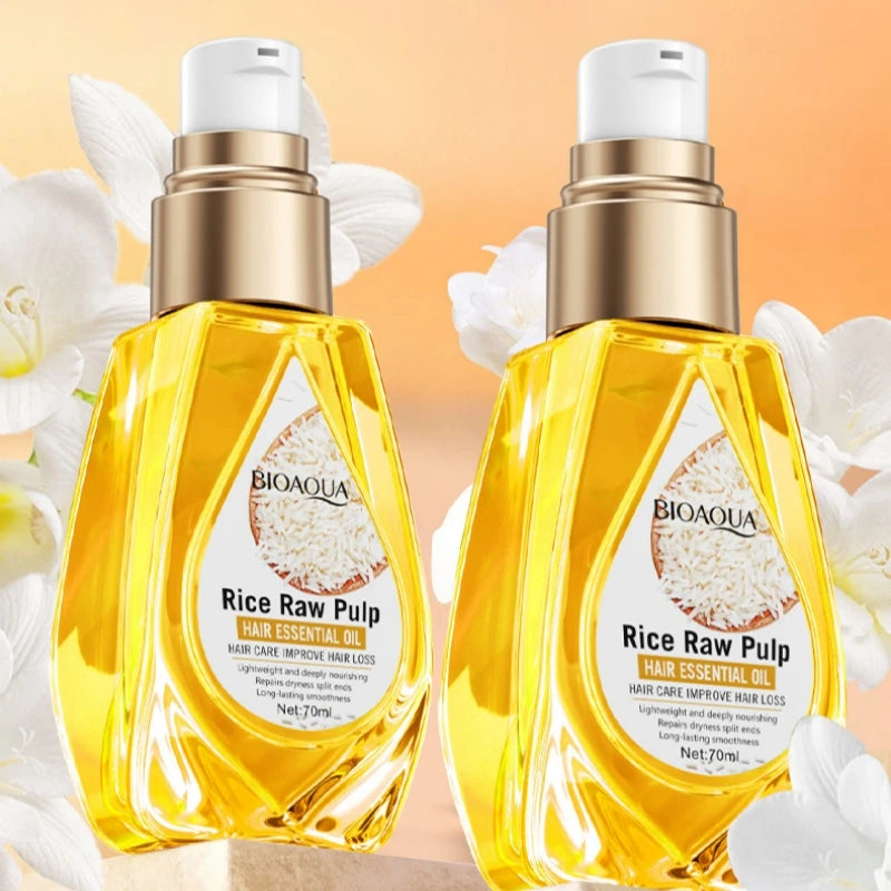 Rice Puree Hair Oil Conditioner – Keratin & Mineral Oils 70ml Hair Conditioning Oil Oasis Select
