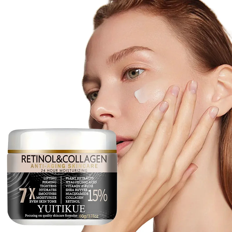 YUITIKUE Retinol Collagen Face Cream – 7X Anti-Aging, 60g