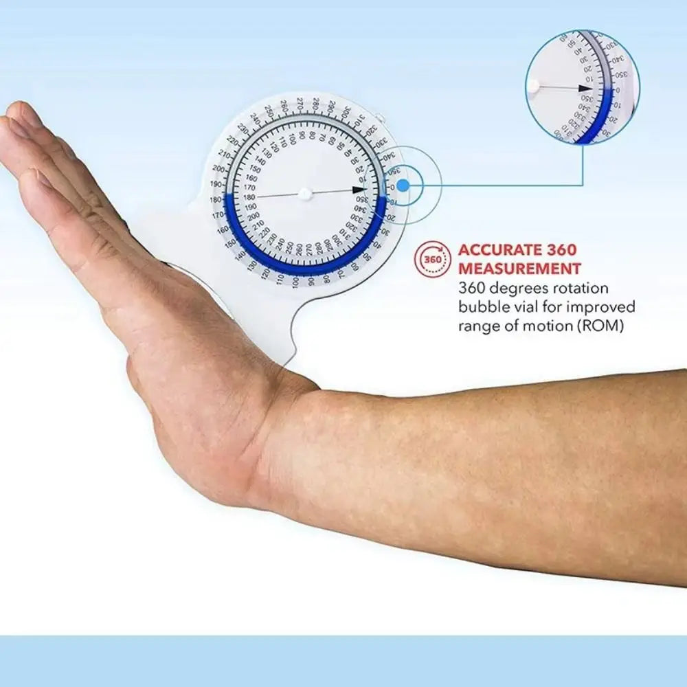 360° Bubble Inclinometer – Leak-Proof Range of Motion Gauge