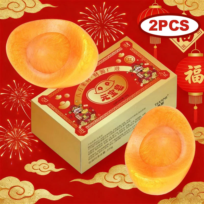 Yuanbao Aromatherapy Soap is full of blessings and good luck. Yuanbao Aromatherapy Soap Cleansing and bathing Soap Oasis Select