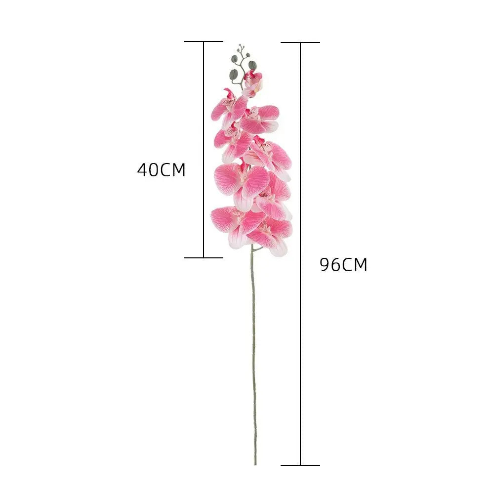 9-Head Artificial Phalaenopsis Orchid Branch | Real Touch Flowers