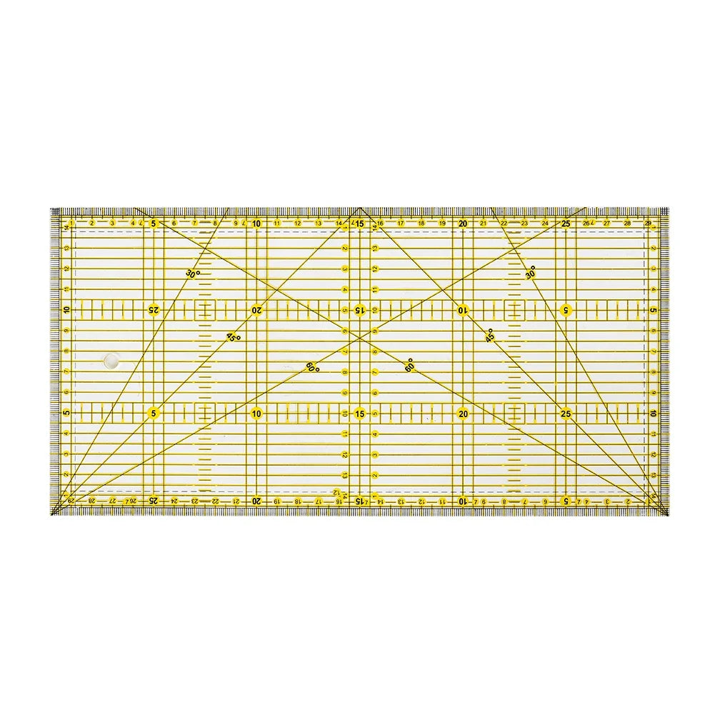 30x15cm Acrylic Patchwork Quilting Ruler | Clear Cutting Tool