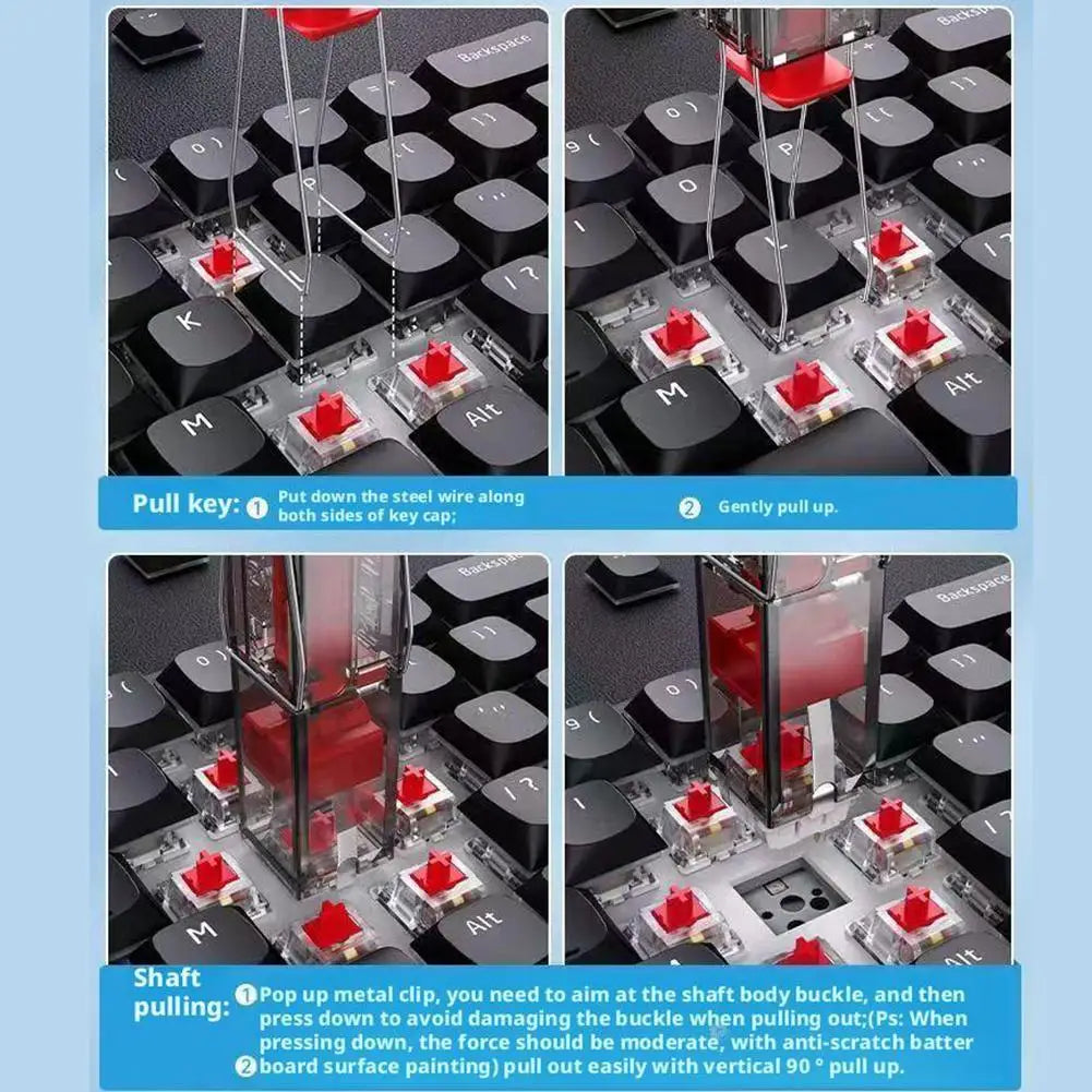 2-in-1 Keycap & Switch Puller for Mechanical Keyboards