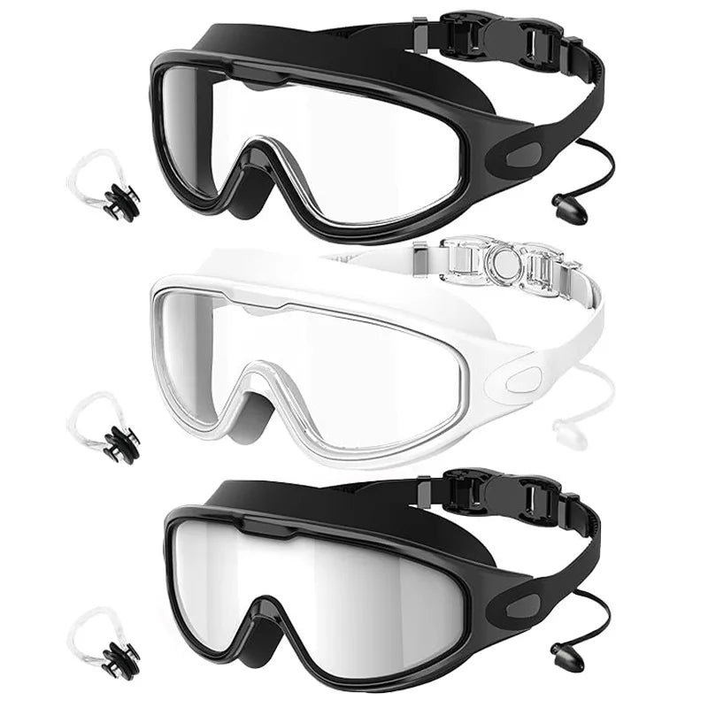Three-piece design, adult lightweight swimming goggles, non-porous and leak-proof with adjustable headband Oasis Select C