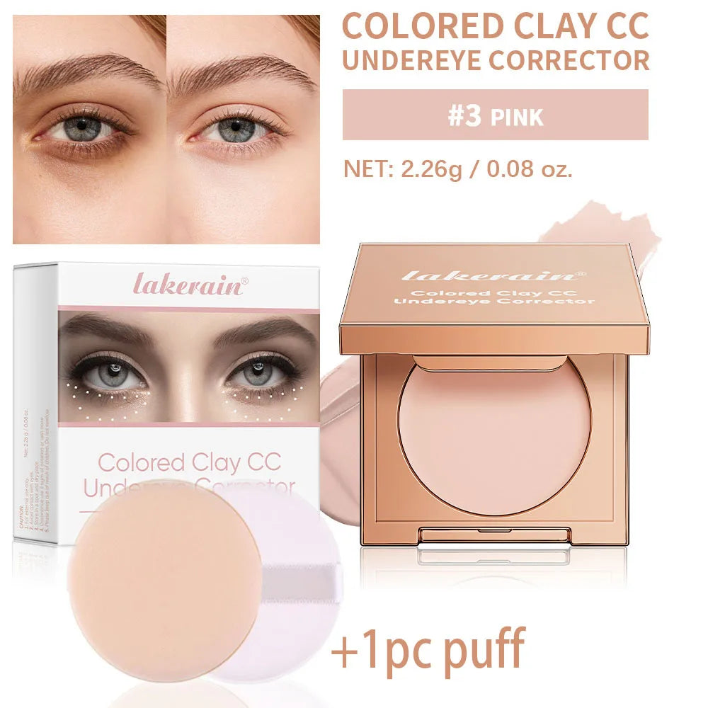 CC Undereye Color Corrector – Waterproof Full Coverage Concealer Undereye Concealer Oasis Select and puff 1