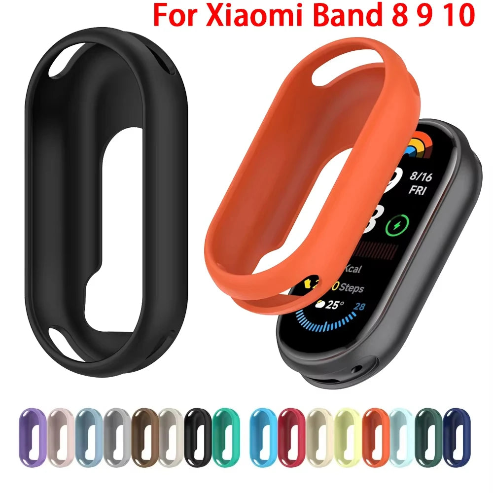 Silicone Case for Xiaomi Mi Band 10/9/8 – Shockproof Cover Smartwatch Case Oasis Select