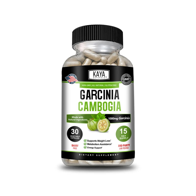 Garcinia Cambogia Extract Weight Loss Capsules Unisex supports weight loss and fat burning, cleansing Oasis Select 30 count-1 bottle