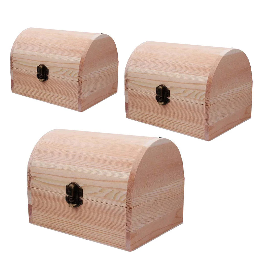 Boxes Wooden Box Wooden box New Utility Keepsake Plain Small/Large Craft Decorate Jewellery Storage Trinket Wedding Oasis Select