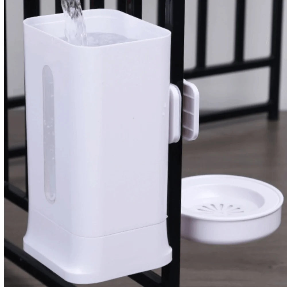 1.5L Cage-Hanging Dog Water Dispenser – Leak-Proof Auto Waterer
