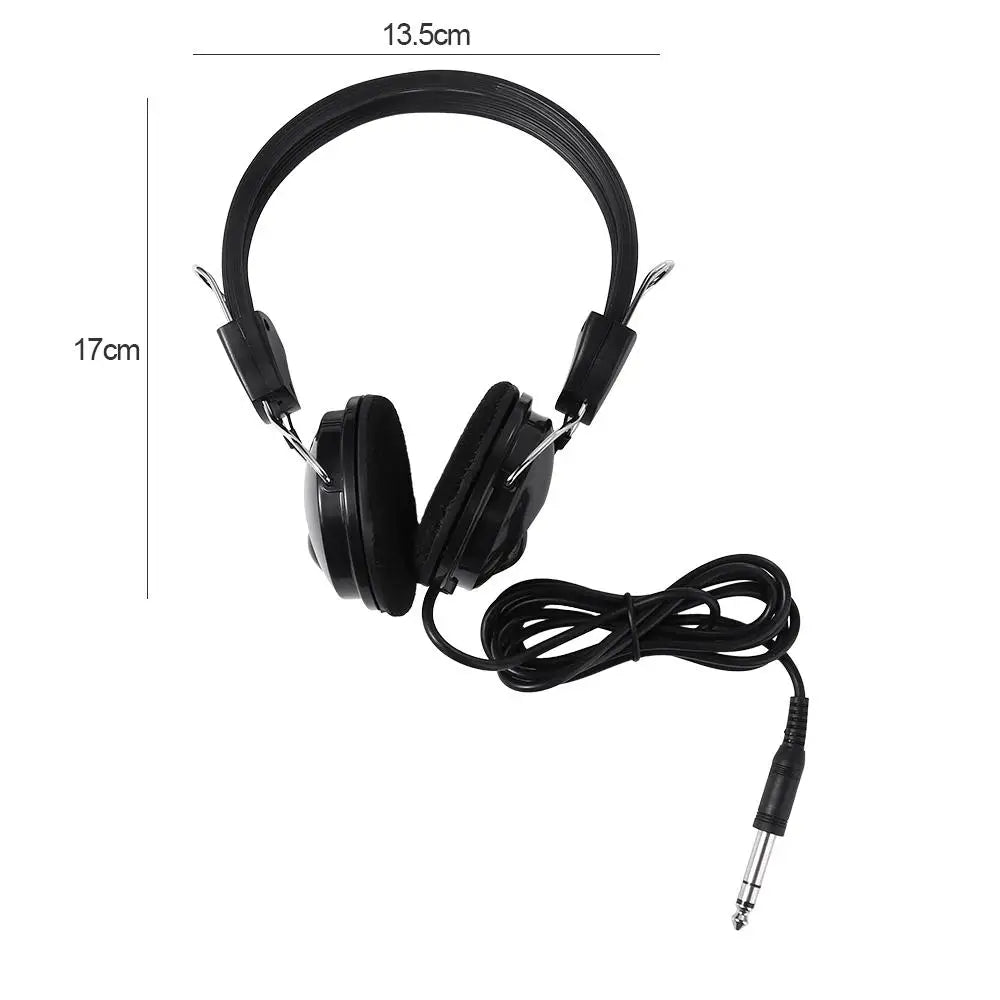 6.5mm Music Earphone Headphone Wired Headset Handfree Earphones for Electric Piano Earphone with Wire Electric Guitar Oasis Select