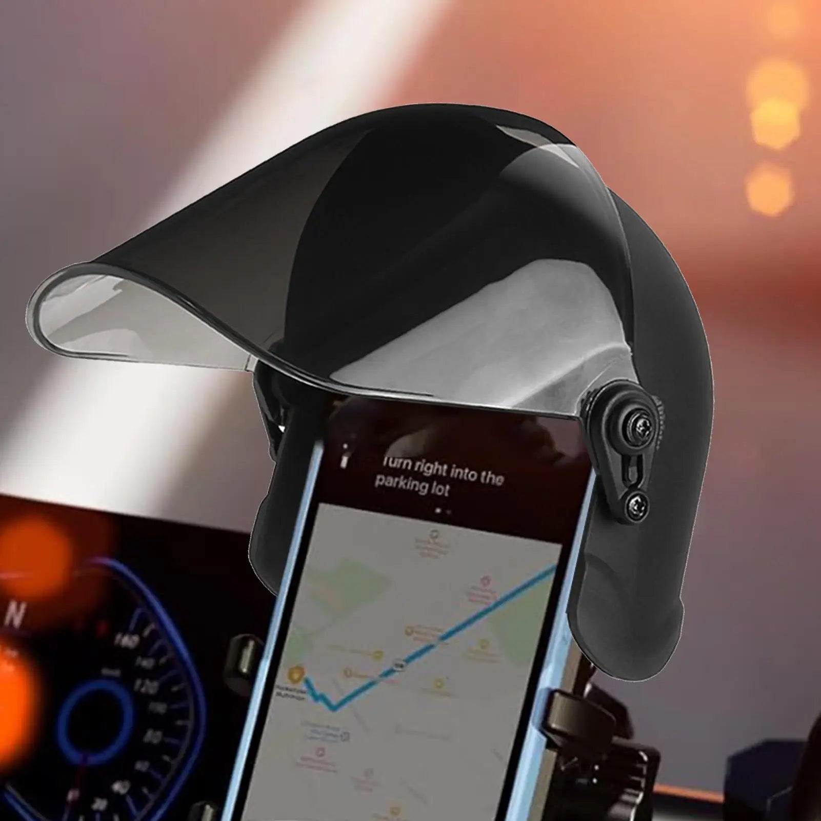 Cell Phone Umbrella Sun Shade Sunshade For Phone Mobile Phone Holder Glare Blocking Sun Shade For Phone For Car Motorcycle Bike Oasis Select