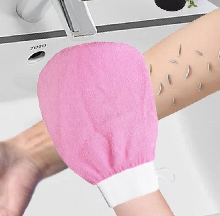Hot sale Silicone Body Scrubber Bath Brush 1Piece Double Sided Hammam Scrub Mitt Magic Peeling Glove Exfoliating Tan Removal Oasis Select