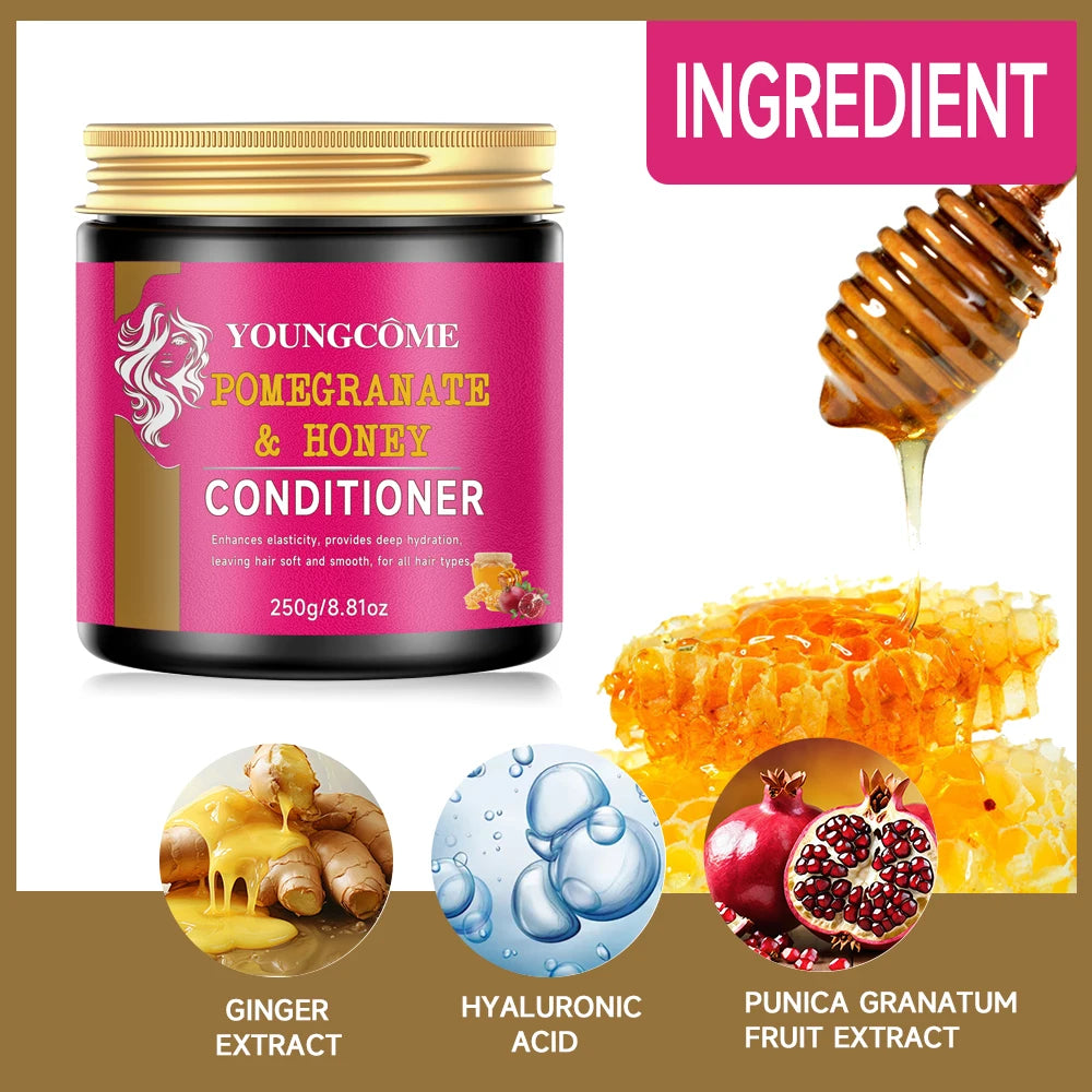 Pomegranate & Honey Leave-In Conditioner for Curly Hair 250g