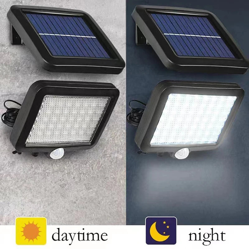 45LED Solar Light Outdoor Waterproof with Motion Sensor Floodlight Remote Control 3 Modes for Patio Garage Backyard Oasis Select