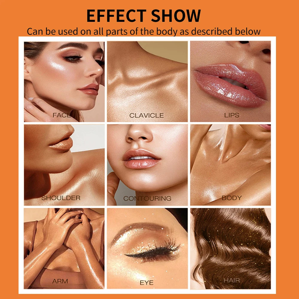 Waterproof Glitter Powder for Face, Body & Hair | High Gloss Body Glitter Highlighter Oasis Select