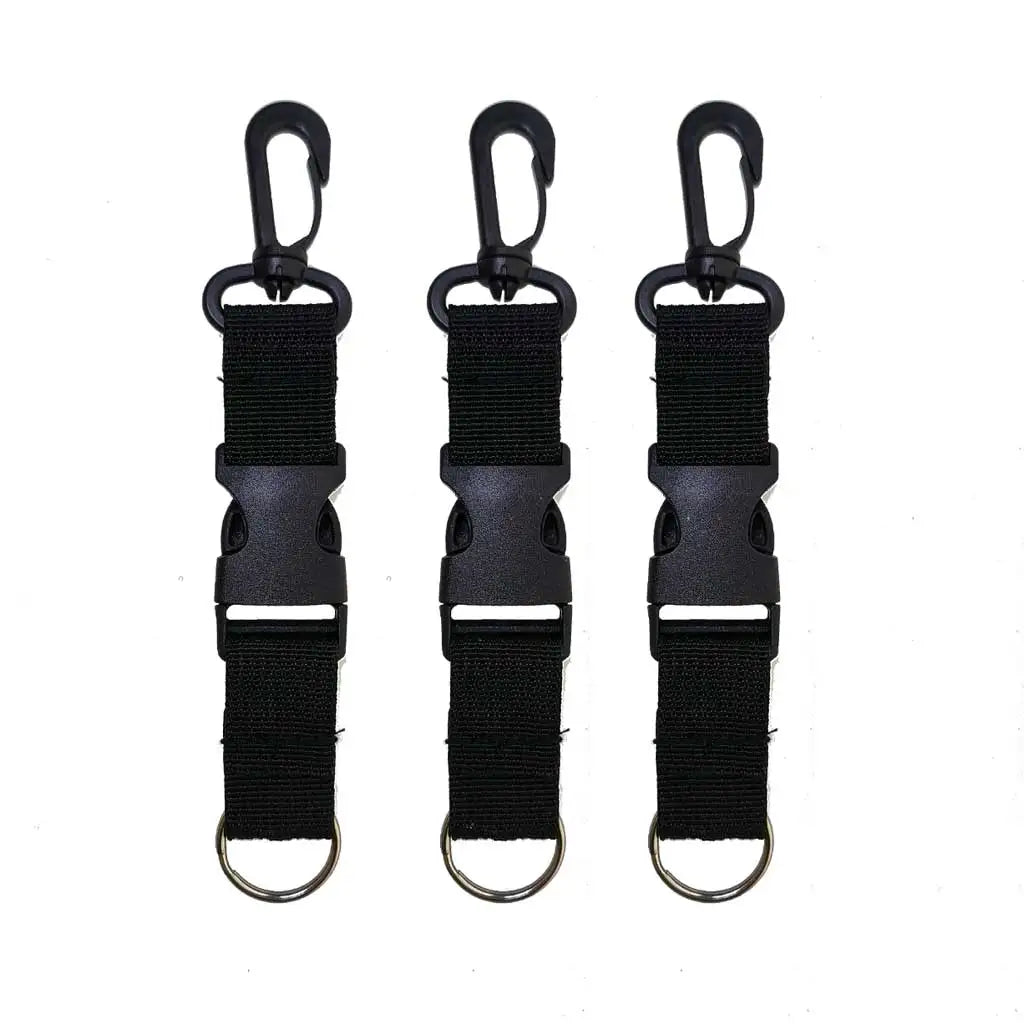 Scuba Diving Quick release Lanyard Clip Spearfishing Free Diving BCD Webbing Lanyard Holder Strap Oasis Select 3 Piece