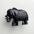 Elephant Knob and Handle Solid Zinc Alloy Single Hole Cabinet Drawer Furniture Handles Retro Cupboard Pulls Oasis Select black 3pcs