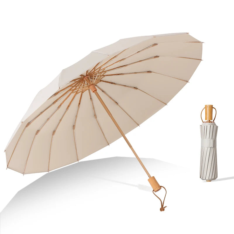 16 Bone titanium silver sun umbrella super sun protection UV umbrella sunshine and rain umbrella Oasis Select 19