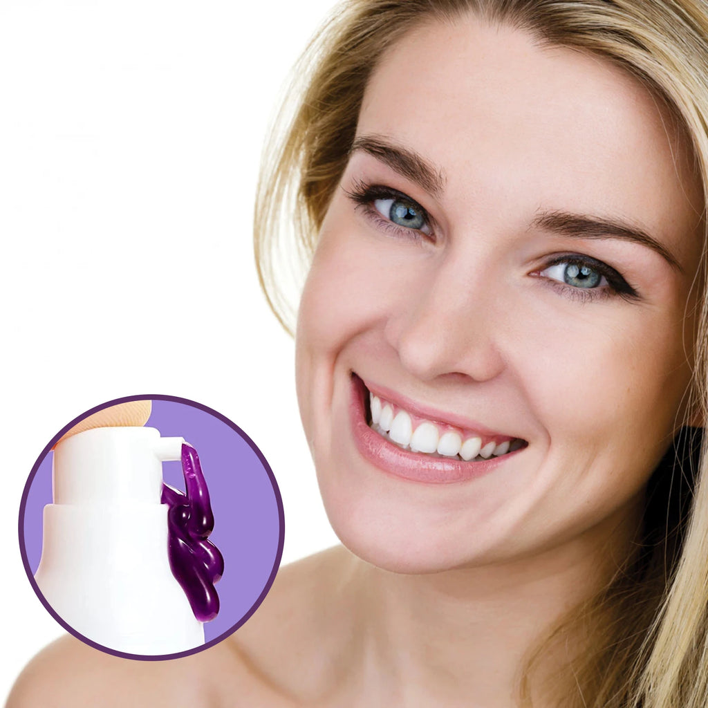 v34 Purple Toothpaste Teeth Whitening & Stain Removal Prevents Yellowing Brightens for Radiant Smiles Breath Oral Oasis Select