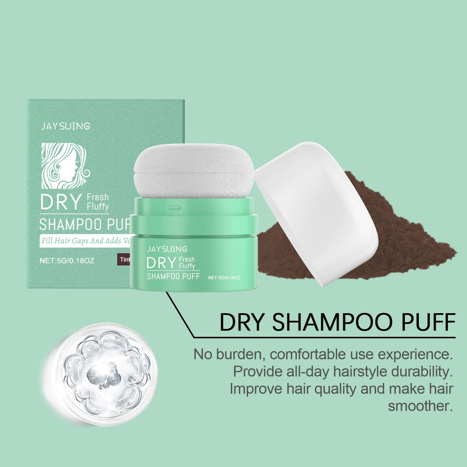Matte Dry Shampoo Powder Puff – Oil Control & Hair Volume Dry Shampoo Powder Oasis Select