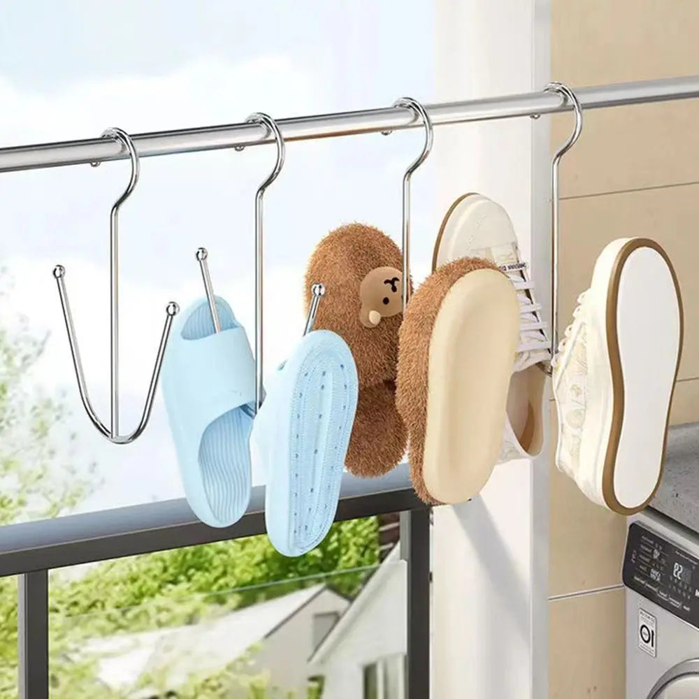 Hanging Shoe Drying Rack – Stainless Steel Space-Saving Hook