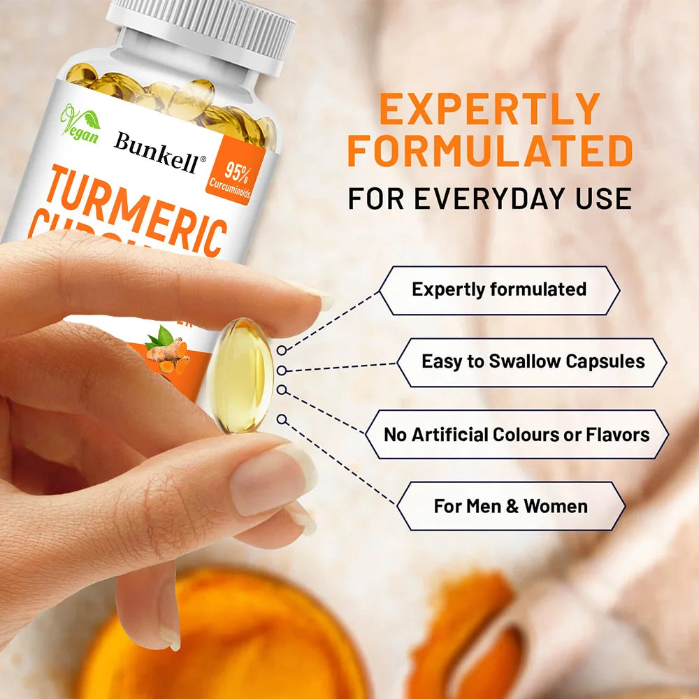 Turmeric Curcumin 95% Curcuminoids Black Pepper & Ginger Herbal Supplement Oasis Select