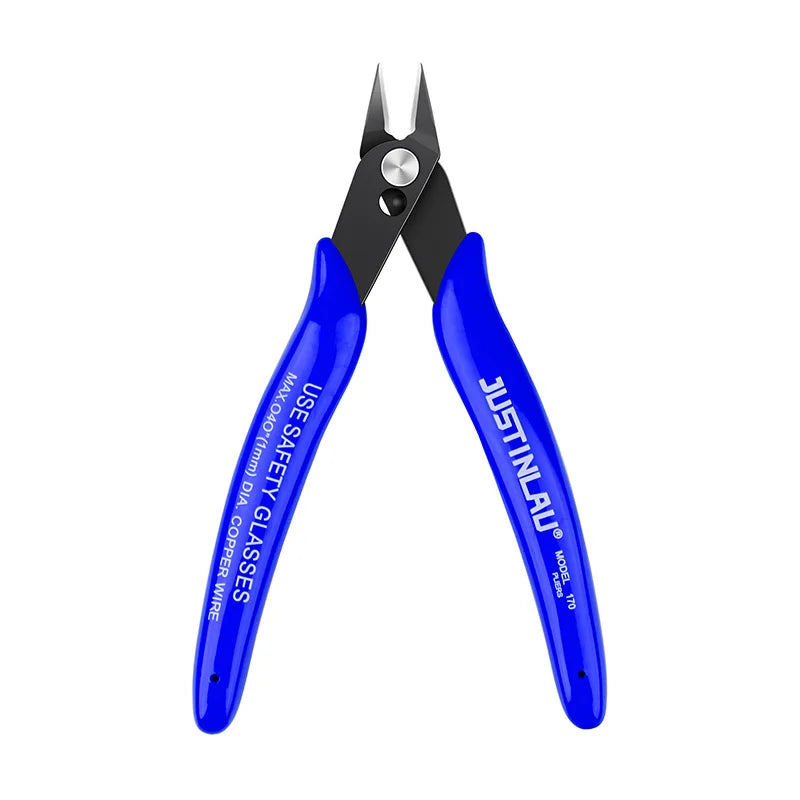 1Pc Universal Pliers Multi Functional Tool Electrical Wire Cable Cutters Cutting Side Snips Flush Carbon Steel Nipper Hand Tools Oasis Select Blue
