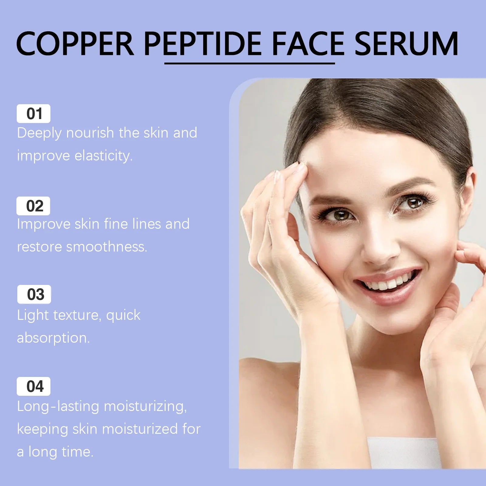 Copper Peptide Facial Serum – Anti-Aging, Firming & Brightening Facial Serum Oasis Select