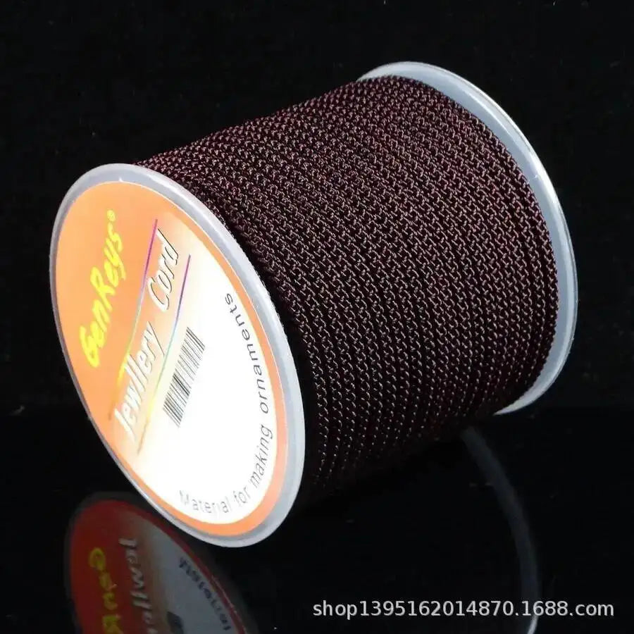 2.3mm 10meter Jewelry Thread DIY Bracelet Rope Thread Woven Rope Morandi Strands Line Woven Yarn Oasis Select Maroon 10m 2.3mm