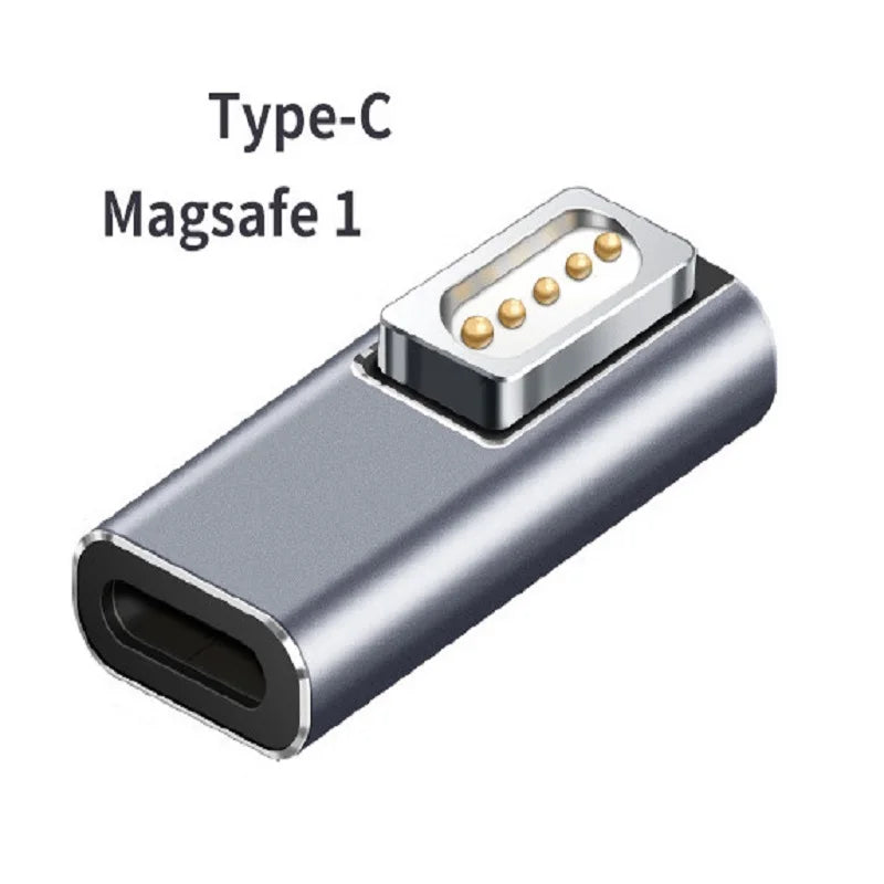 Magnetic USB C PD Adapter DC5521 Type C Magsafe1 Magsafe 2 MacBook Pro Max 5A Fast Charging USB C Female Magnet Plug Converter Oasis Select Type C To Magsafe 1