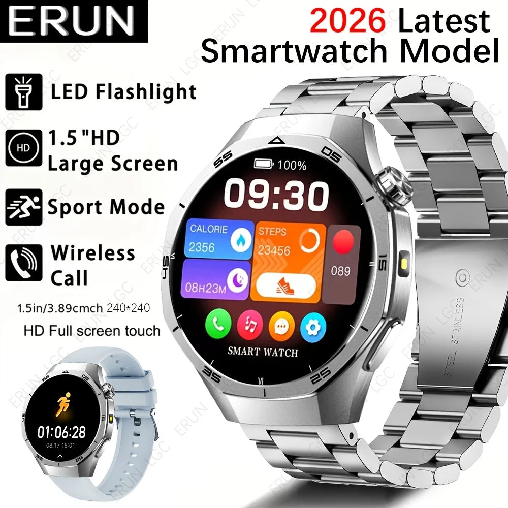 ERUN Smart Watch – Calls, Sports Modes & Remote Camera Control