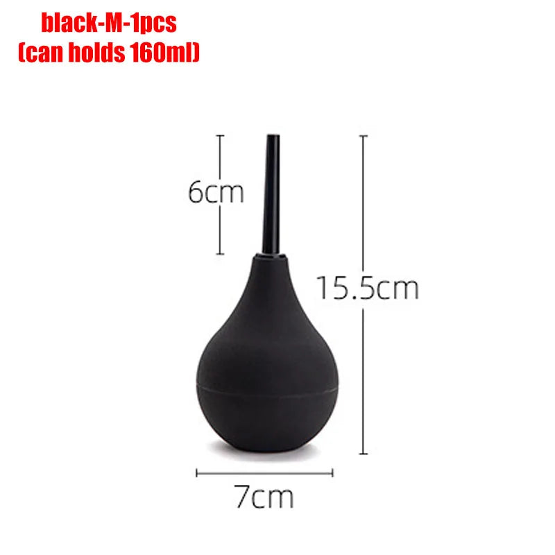 Anal Douche Bulb – 4 Sizes, Anti-Backflow Personal Hygiene Cleansing