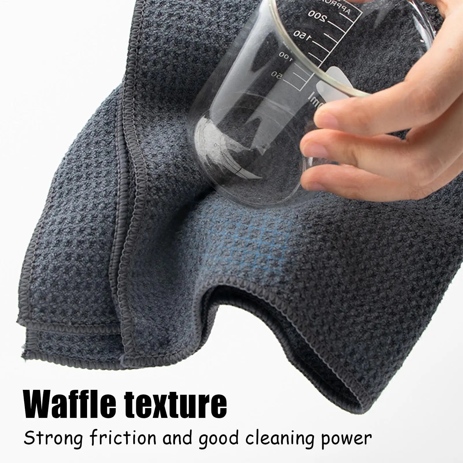 Washable Towel Absorbent Waffle Weave Kitchen Towels Lint-Free & Quick-Dry Cleaning Cloth For Dishes Floor Car Mirror Furniture Oasis Select