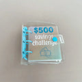 Creative Savings Challenge Binder with Envelope Durable Glossy PVC, Christmas Gift Money Saving Challenge Oasis Select Blue-500