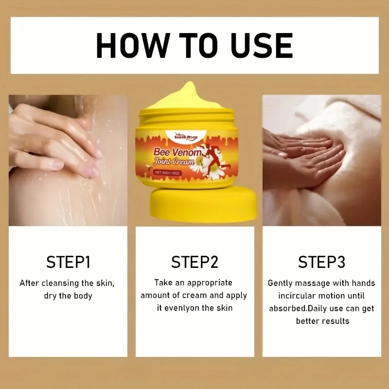 Bee Venom Warming Cream – Moisturizing Body & Joint Care