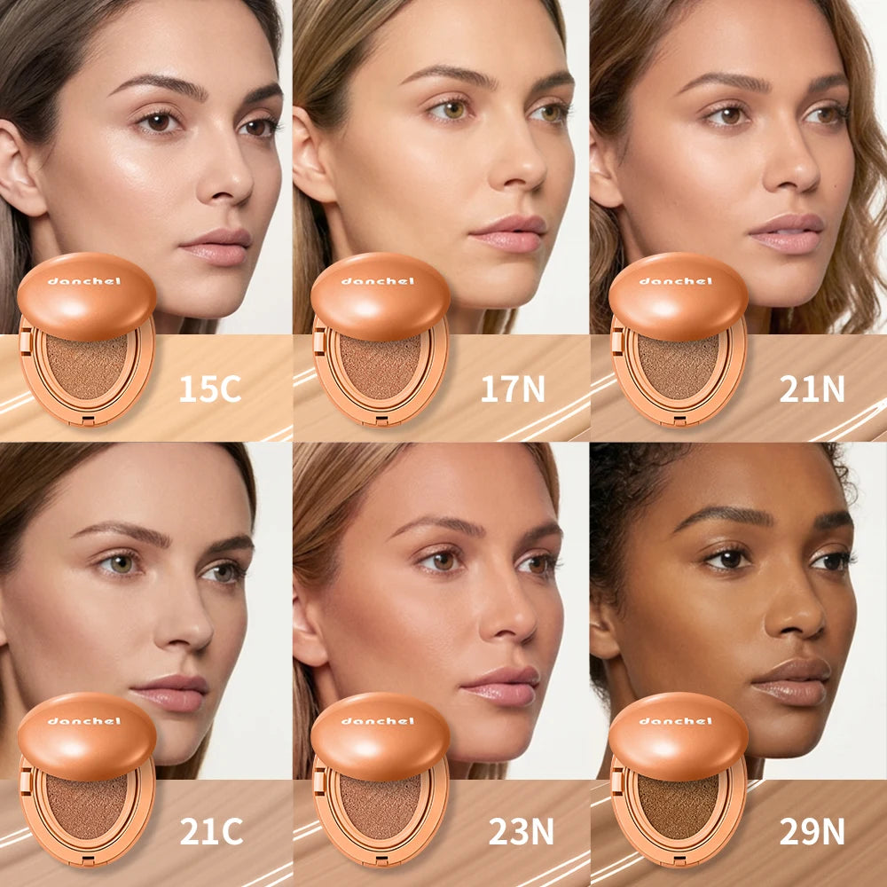 Semi-matte Air Cushion Foundation Long-Lasting Flawless Coverage Transfer-Proof Foundation Cosmetics Lightweight Woman Makeup Oasis Select