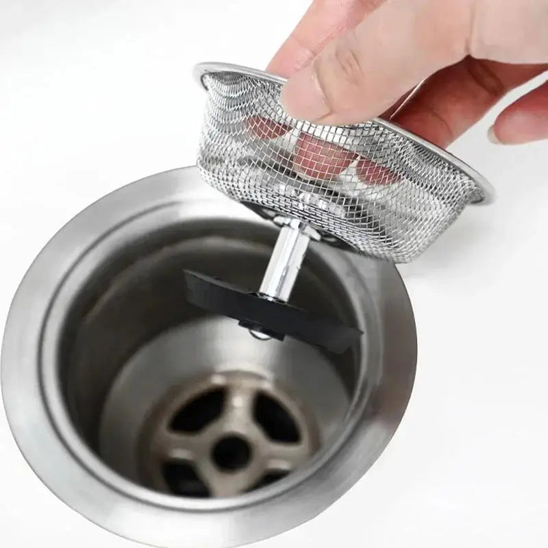 Kitchen Sink Stainless Steel Filter Sewer Mesh Strainers Disposable Sink Filter Mesh Bags Bathroom Floor Drain Hair Waste Filter Oasis Select