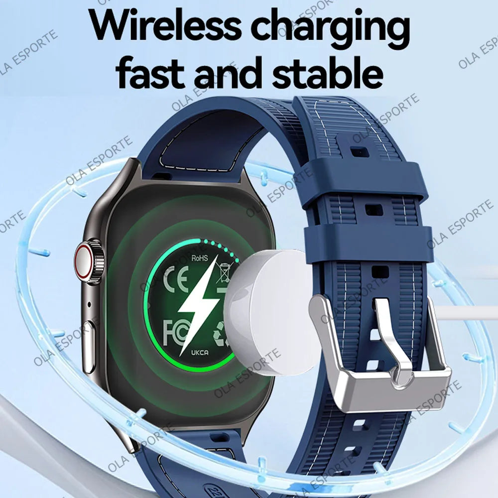 Ola Esporte 2.01" HD Smart Watch – ECG+PPG & Bluetooth Calls
